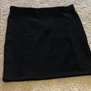 Black pencil skirt